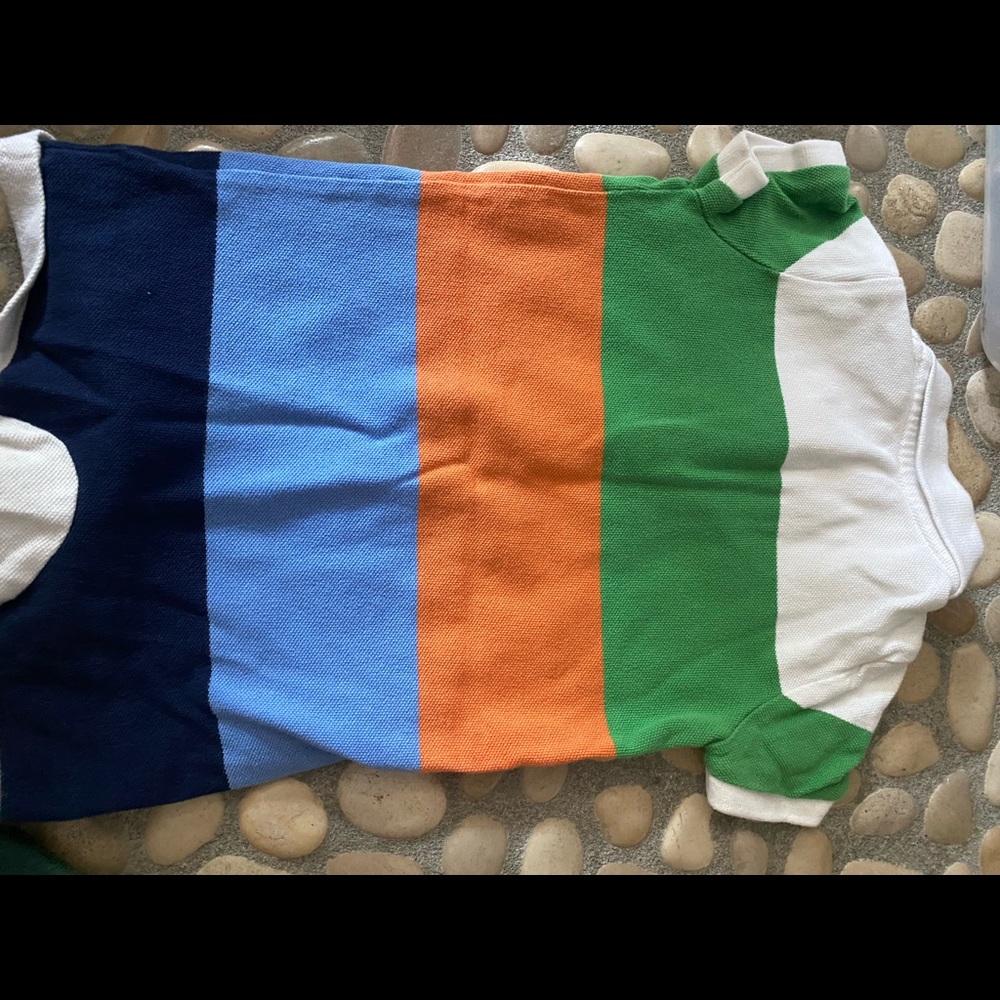 CLASSIC trio by RALPH LAUREN! 1 romper,1 short sleeve, 1 long sleeve💙💚👶🏻🤍❤️ - Picture 10 of 10